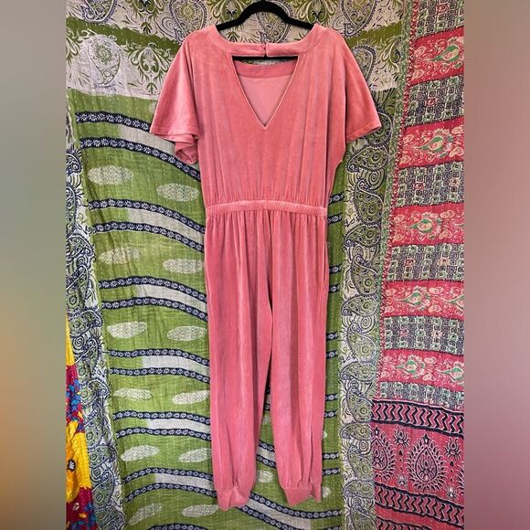 Saturday/ Sunday x Anthropologie Fawn Linda Velvet Jumpsuit Size Small - Picture 3 of 16